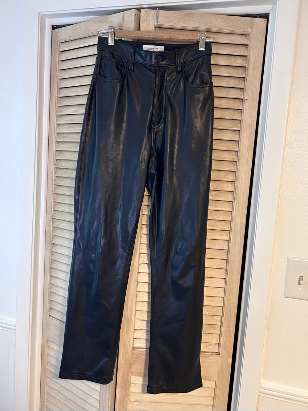 Abercrombie faux leather pants